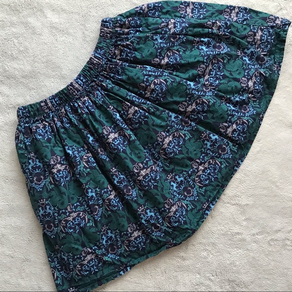 Tea Collection Other - Tea Collection Girls Cadha Twirl Skirt Woven Cotton Poplin Dragon Print Sz 8